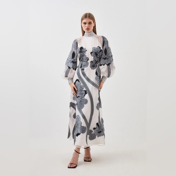 floral t shirt maxi dress Periwinkle Floral Print Cotton Maxi Dress - Shirt Dresses